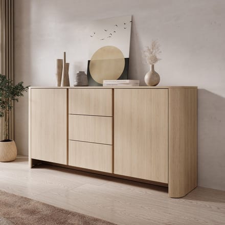 Meubella - Barbados - Dressoir - Eiken - 168x39x84 cm