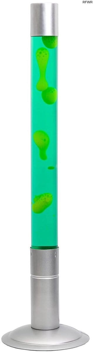 RFWR® Lavalamp met Ontspannend Effect - Groene en Gele Decoratieve Lamp 39,5 cm