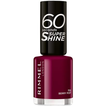 Rimmel 60 Seconds Super Shine Nail Polish 712 Berry Pop 8 ml