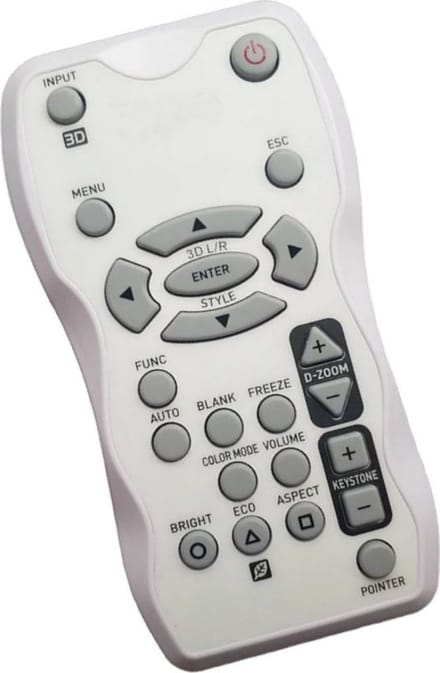 Afstandsbediening geschikt voor de CASIO XJ-M255 beamer, vervangt YT-120