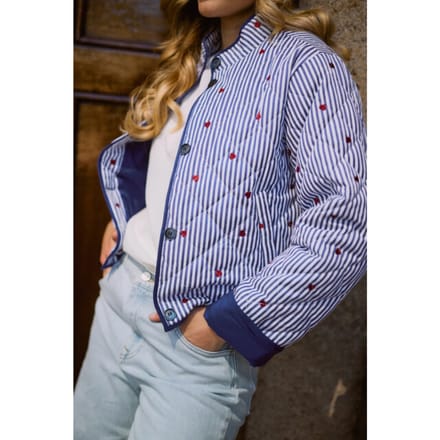 Nukus Nks13053 219 june jacket stripe offwhite/navy