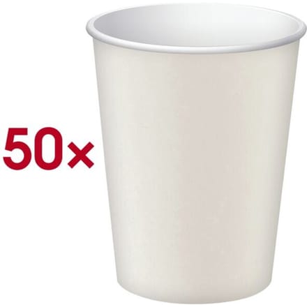 PROnappe kartonnen-drinkbeker, wit, 0,2 l