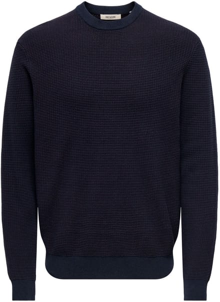 ONLY&SONS - ONSDAVE REG LS CREW NECK KNIT NOOS - Heren - Gebreide truien