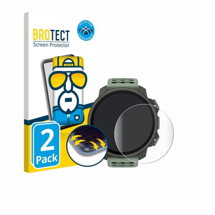 BROTECT - Screenprotector voor Suunto Vertical 2 - Folie Beschermfolie transparant volledig dekking - 2 Stuks