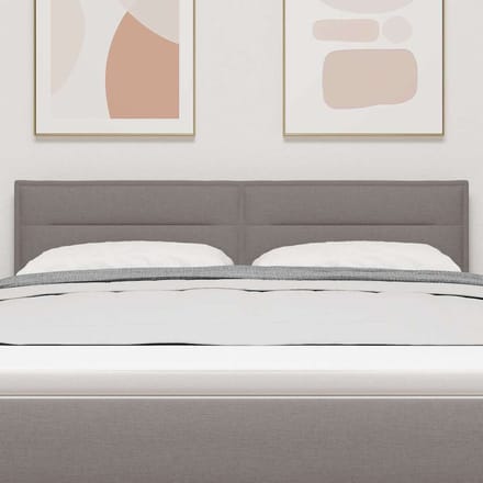 vidaXL Hoofdbord Taupe 144 cm Stof