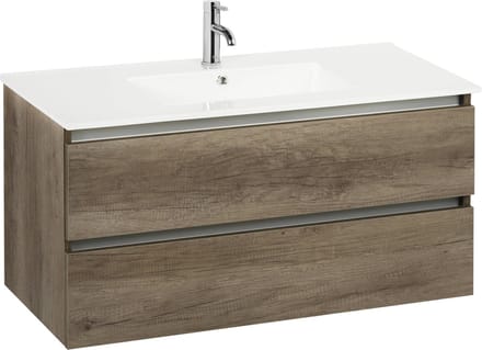 Ben Limara Badkamermeubel Set - 100x47 cm - Voorgemonteerd - Eiken - Wastafelmeubel - Badmeubel