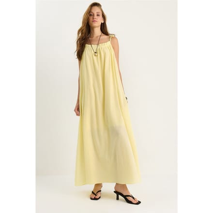 Maxi-jurk met Ruffles Detail