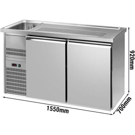 GGM Gastro Biertheke Premium PLUS - 1550x700mm - 2 Türen