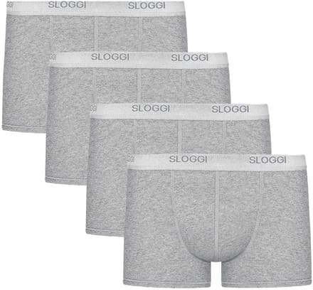 Sloggi men Basic short grijs 4-pack = 3+1 gratis