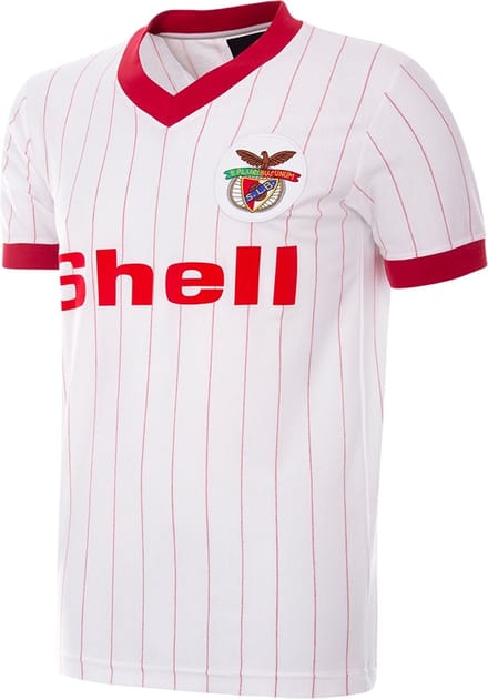 COPA - SL Benfica Uitshirt 1985/86 Retro Voetbalshirt - Heren - Wit - XXL