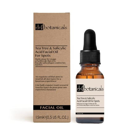 Dr. Botanicals Gezichtsolie met eucalyptus, tea tree, anti-aging en salicylzuur 15 ml