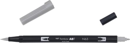 Tombow Brush pen - ABT N65 - Dual Brushpen - Cool gray 5 - Grijs