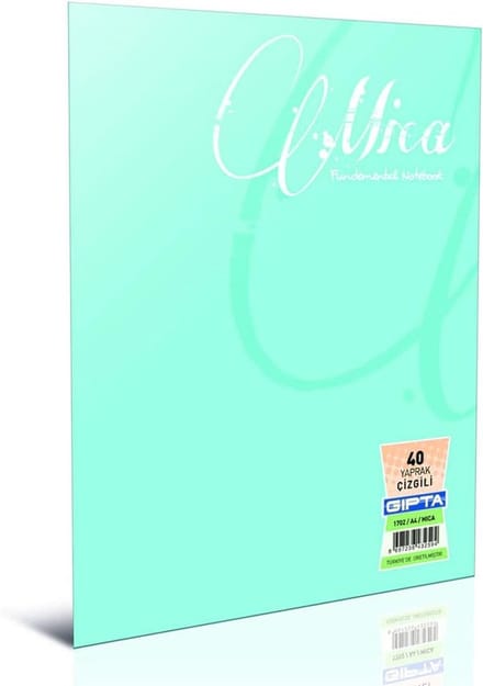 Schrift A4 - Ongevoerd schrijfblok - Schoolwerk notities - Stevige PP kaft - 60 vel - Blauw