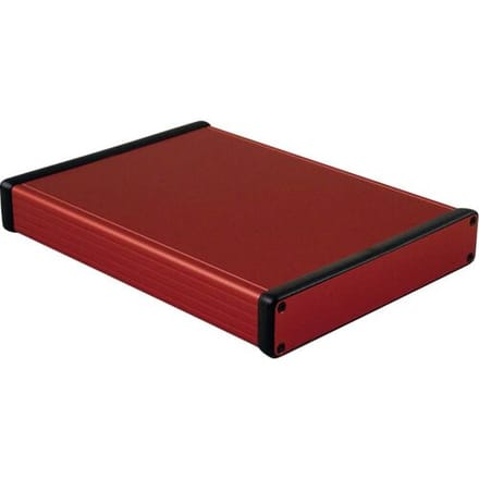 Hammond Electronics 1455R2201RD Profielbehuizing 220 x 165 x 30.5 Aluminium Rood 1 stuk(s)