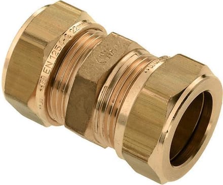 Bonfix messing knelfitting 8mm recht FF