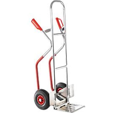 Aluminium steekwagen met bescherming tegen verschuiven, inklapbaar laadvlak