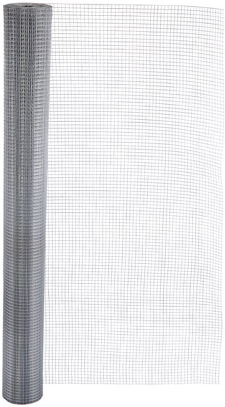 Volieregaas 12 x 12mm 0,8mm 150cm x 12,5m gegalvaniseerd.