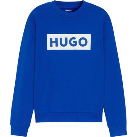 Hugo Heren Niero Logo Crew Neck Sweatshirt (Blauw)