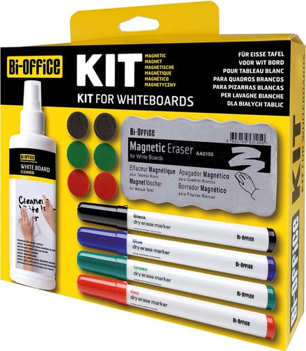 Bi-Office starterkit voor whiteboards | ophangbaar doosje