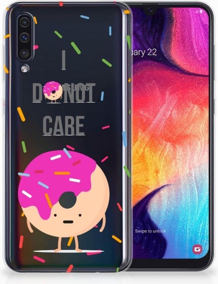 Samsung Galaxy A50 Siliconen Case Donut Roze