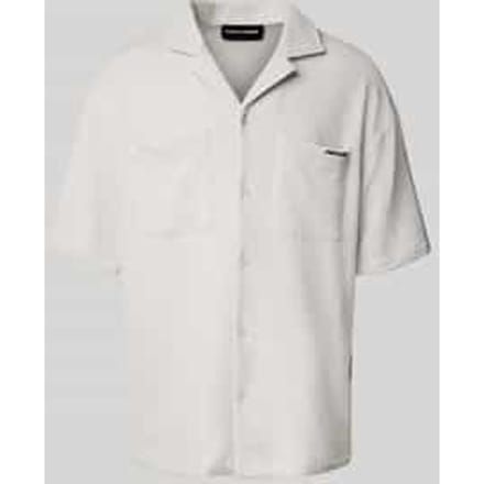 Relaxed fit vrijetijdsoverhemd met structuurmotief, model 'ACADO'