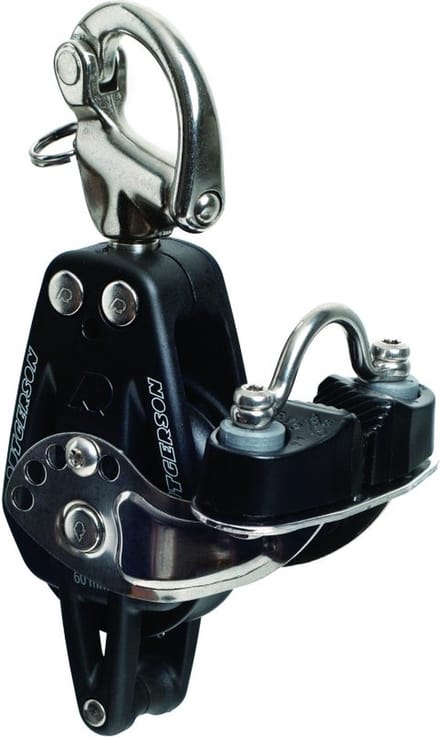 Rutgerson RAW Block 35mm, Single w Cam, Becket & Snap Shackle