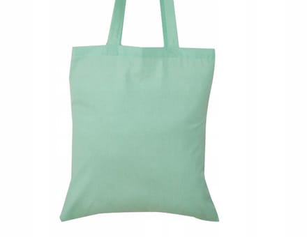 Mintgroene Katoenen Tas 38x42cm - Duurzaam & EKO