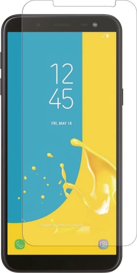 LuxeBass Screenprotector geschikt voor Samsung Galaxy J6 Plus - glas scherm - bescherming