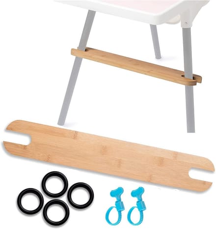 Verstelbare Bamboe Voetsteun voor Kinderstoel - Antislip en Universeel