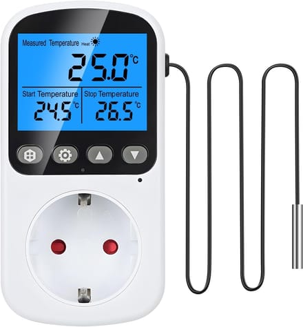 Digitale Temperatuurregelaar met LCD Scherm voor Verwarming en Koeling