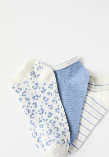 Damart - Set van 3 mooie sokken - Dames - Blauw - 36/38