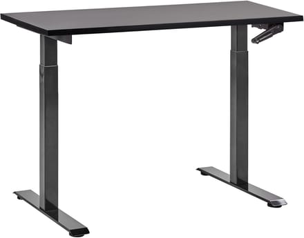 DESTINES - Verstelbaar bureau - Zwart - 120 x 72 cm - Spaanplaat