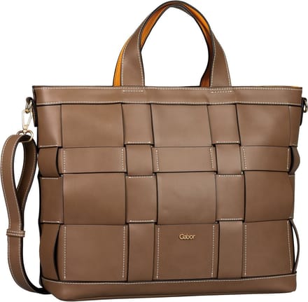 Gabor Schoudertas Valeria Zip Tote Mixed Nougat Bruine