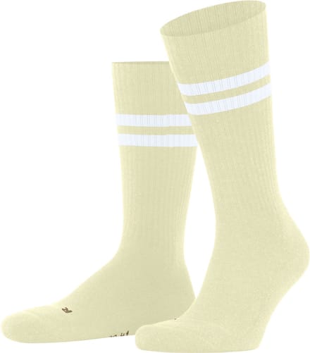 FALKE Dynamic gedessineerd katoen sokken unisex beige - maat 44-45