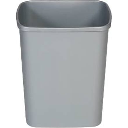 Probbax afvalbak, 25 l inhoud, rechthoekig, polypropeen, grijs