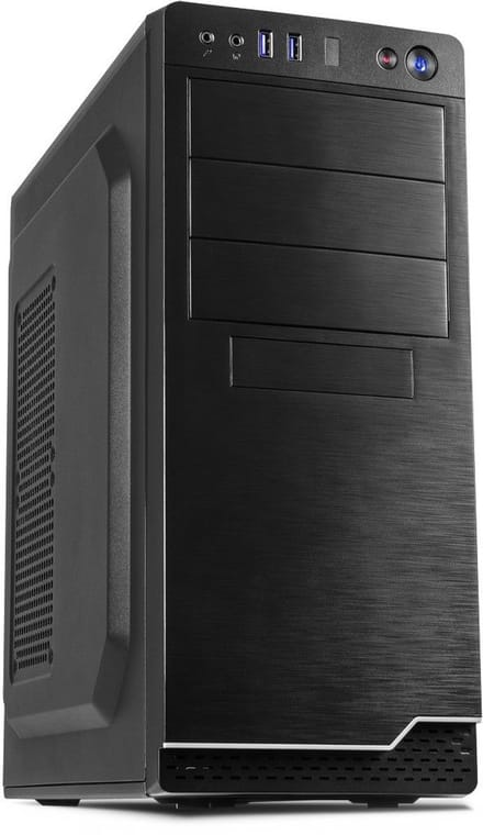 Inter-Tech IT-5916 | Midi Tower Case | 500 Watt Voeding | Zwart