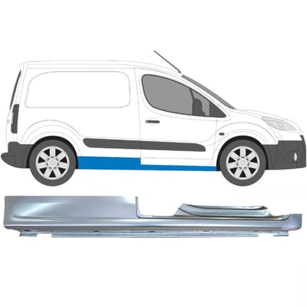 Volledige dorpel voor Peugeot Partner 2008-2018 / Rechts