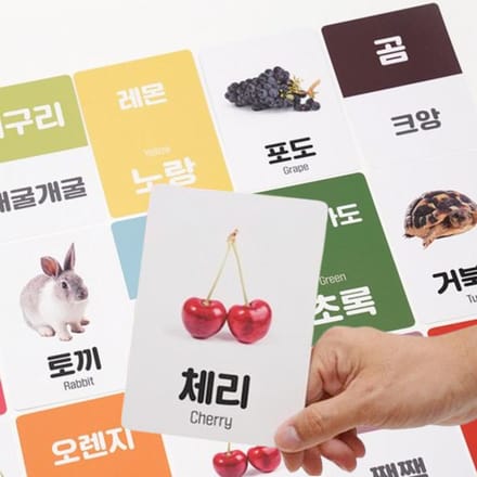 Levendige Koreaanse & Engelse Woord Flashcards 158 stuks beige