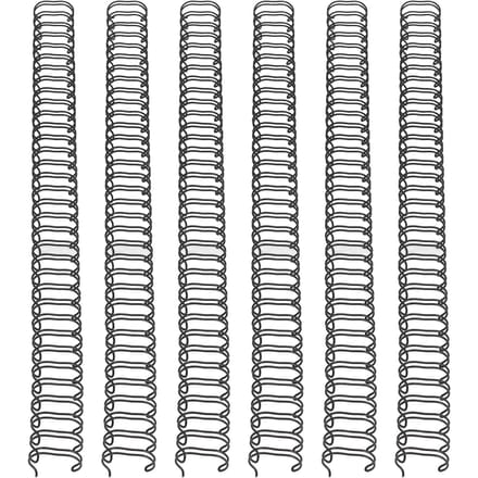 100 STUKS A4 Binddraad 12 inch Diameter 34 Dubbele Lus 3:1 Steek IJzerdraad met Nylon Coating Bindrug