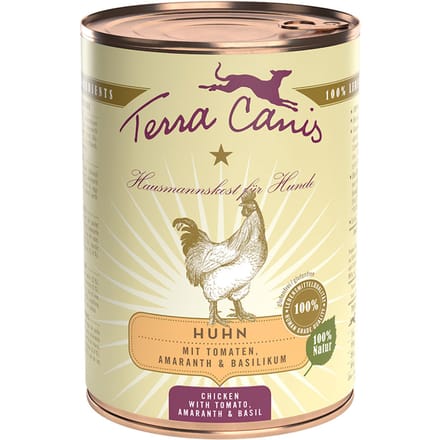Voordeelpakket: 12x400g Terra Canis Classic Kip met Tomaat, Amarant & Basilicum Nat Hondenvoer