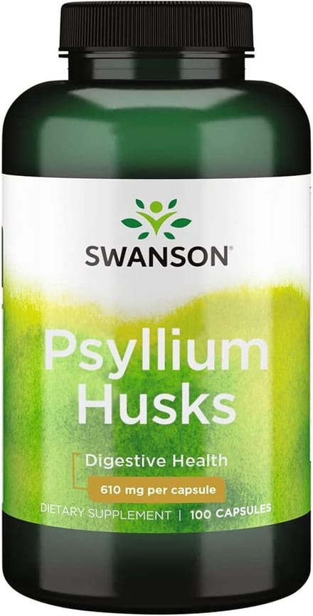 Swanson health Psyllium Husks 610mg - 100 capsules