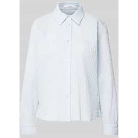 Regular fit overhemdblouse met smokdetails, model 'Finnea'