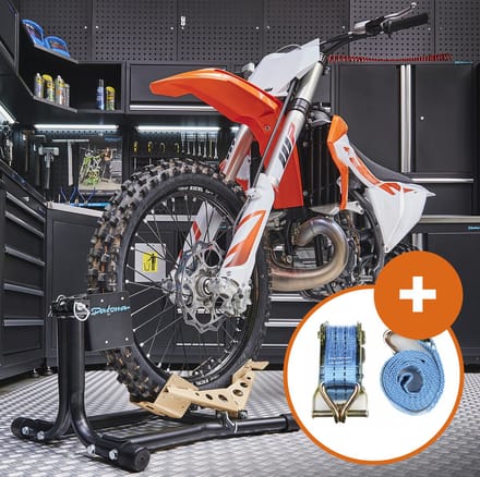 Datona® Inrijklem voor crossmotoren + spanband - Goud