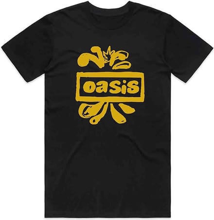 Oasis - Drawn Logo Heren T-shirt - M - Zwart