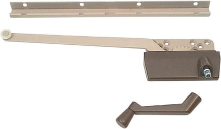 Houtopenslaande Operator - Raambeslag - Raam Bediening - Met Track - 9-1/2-Inch Arm - Brons