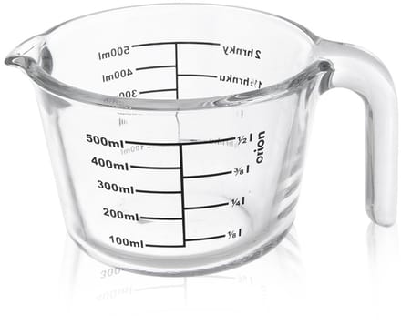 Glazen Maatbeker - 500 ml - Maatglas met Maatverdeling - Hittebestendig Glas
