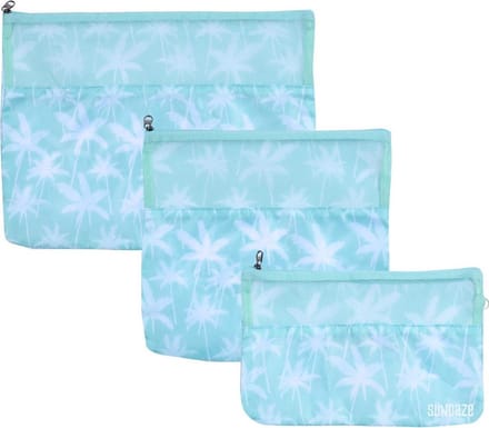 Sundaze Reisetui Palmboom Set 3-delig Blauw