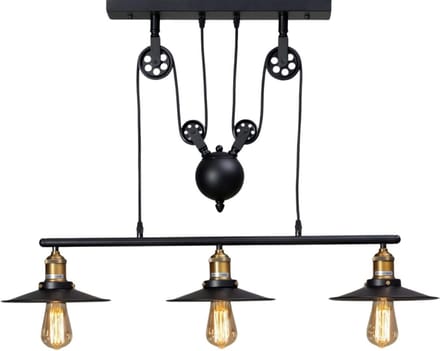 Kosilum - Piattino - Hanglamp - Zwart - Metaal