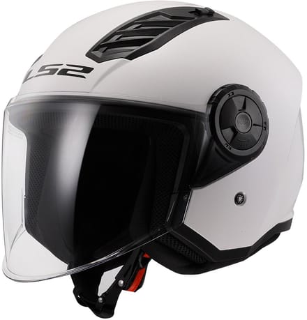 LS2 OF616 Airflow II Solid Gloss Wit 06 Jethelm - Helm
