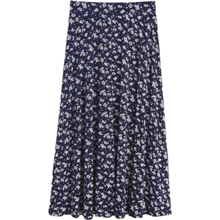 White Stuff Jada Eco Vero Jersey Skirt Navy Print Maat: 6 | Maxi Rokken Outlet | Dames | Blauw